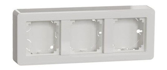 Schneider Electric Exxact Sokkelboks 3-roms, med integrert ramme Lav Schneider Electric Exxact Sokkelboks 3-roms, med integrert ramme Lav