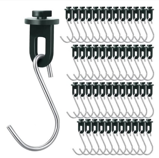 INF Drivhusklemmer med S-kroker, 50-pakning