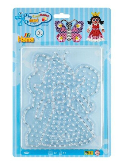Hama Iron on Bead Plates Maxi - Butterfly and Prin Hama Iron on Bead Plates Maxi - Butterfly and Prin