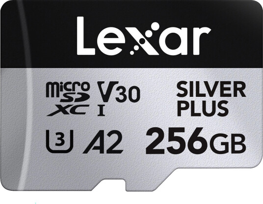 Lexar Pro Silver Plus microSDXC 256GB 256GB. UHS I/U3/A2/4K. R205/W150 V30 Lexar Pro Silver Plus microSDXC 256GB 256GB. UHS I/U3/A2/4K. R205/W150 V30