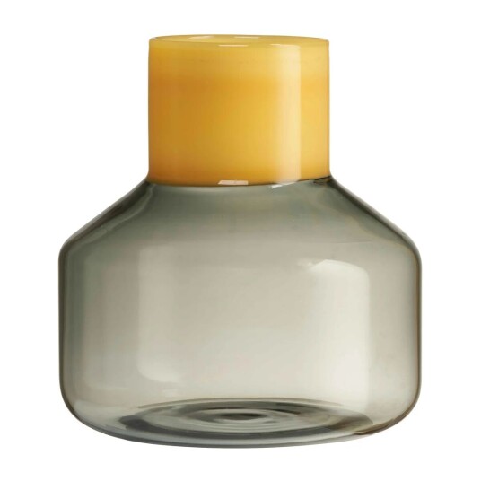 Design Letters Generous vase medium Ø 13 cm Milky yellow-smoke
