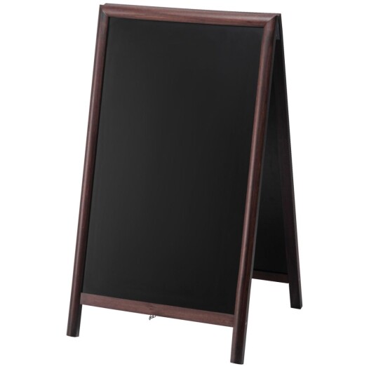 VEGA Gatebukk krittavle Listeo; 68x115 cm (BxH); Mørkebrun