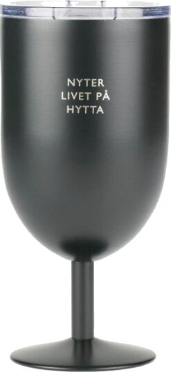Pictureit Termo ølglass nyter livet på hytta 40 cl svart Pictureit Termo ølglass nyter livet på hytta 40 cl svart