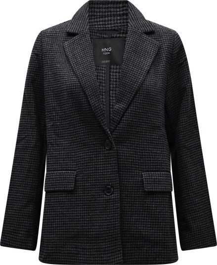 Mango Teen Wool Blend Blazer   NAVY   XS