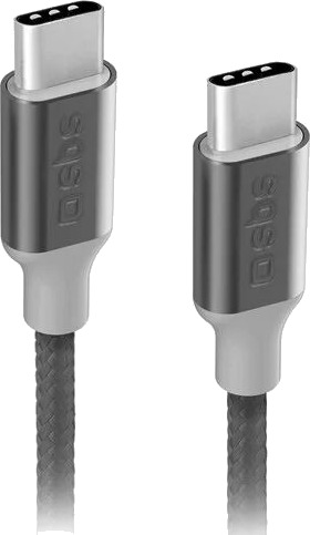 SBS TECABLETCC20BK USB C 1.5m grå TECABLETCC20BK