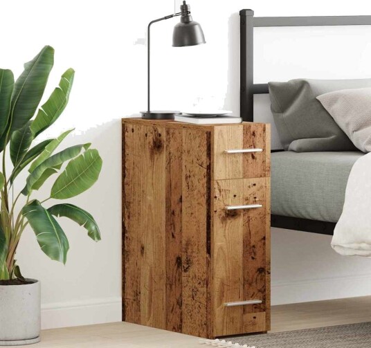  Apoteker skap i gammelt tre 20x45,5x60 cm laget av konstruert tre