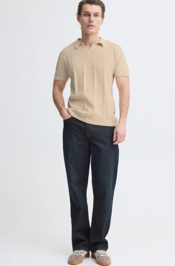 Blend Bhbaron Split Polo Noos Beige XXXL