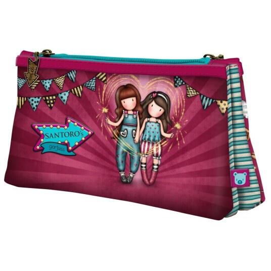 Gorjuss Dobbelbag Gorjuss Fireworks Rødbrun (21.5 X 11,5 X 5 Cm)