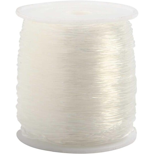 Creativ Company Elastiksnor, Rund, Tykkelse 0,8 Mm, 100 M/ 1 Rl.