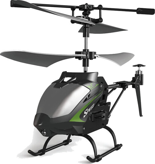 Syma S5H Radiostyrt Helikopter med LED-lys og USB-lading Rød