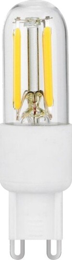 Spl G9 3W dimbar LED pære 6,6cm 270lm filament klart glass 2700K Dimbar : Dimbar Kulør : Varm