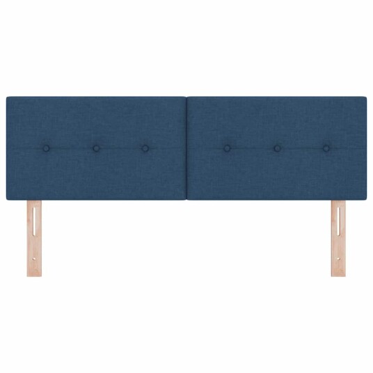 LED Hodegjerde med Knapper Blå 80 cm Stoff