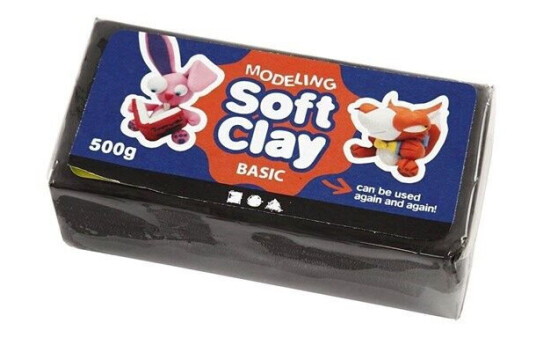 Creativ Company Soft Clay - Black 500gr.
