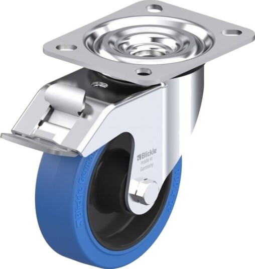 Blickle 284356 L-Poev 100R-Fi-Sb Styrehjul Med Brems Hjuldiameter 100 Mm Bæreevne (Maks) 200 Kg 1 Stk