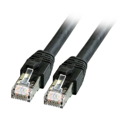 Efb Elektronik K5528sw.1 1 M Cat8.1 S/Ftp S-Stp Rj-45 Rj-45 Sort