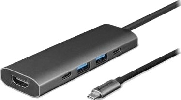 Chieftec DSC-502 USB-C Dokkingstasjon 4K Ultra HD Grå