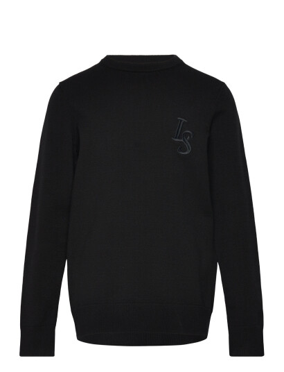 Lyle & Scott L&S Monogram Crew Neck Jumper Brown 134 140