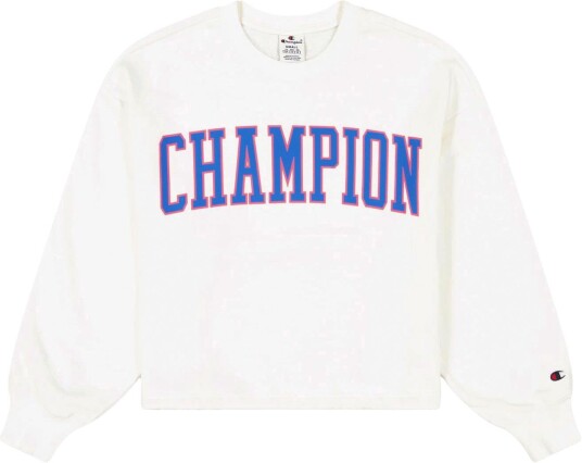 Champion Rochester Crewneck Croptop Sweatshirt Dame White Alyssum L