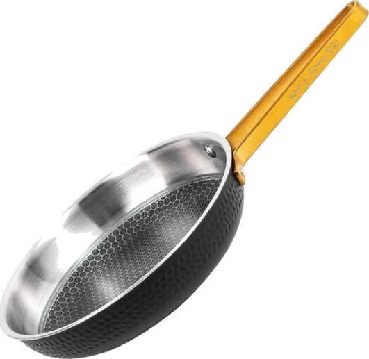 Vargen & Thor Arvet Modell XB Jr stekepanne 22 cm svart/messing Vargen & Thor Arvet Modell XB Jr stekepanne 22 cm svart/messing