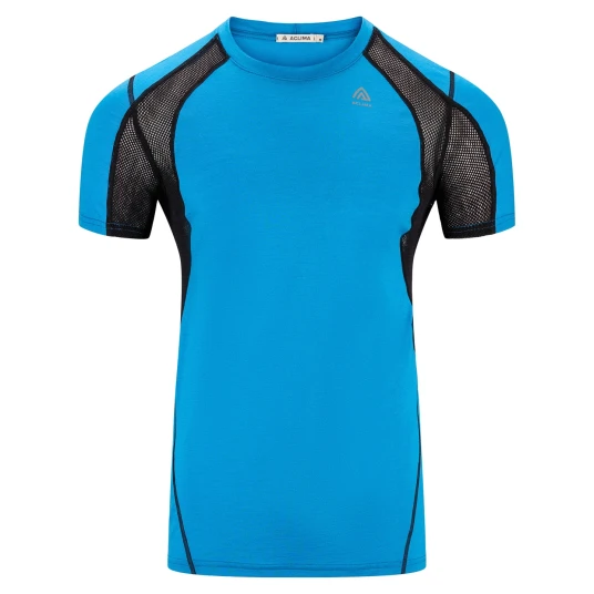 Aclima Men'S Lightwool 140 Sports T Shirt Bluejay/Jet Black M