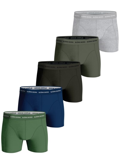 Björn Borg Men's Cotton Stretch Boxer 5-pack Multipack 1 S, Multipack 1