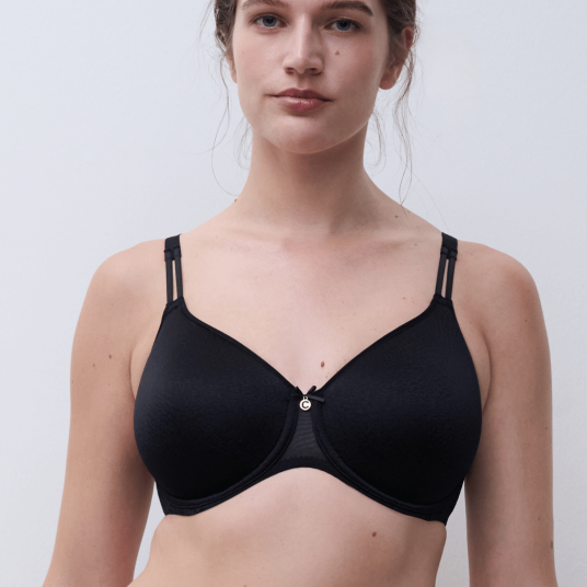 Chantelle BH EasyFeel Norah Covering Spacer Bra Svart polyester E 70 Dame Chantelle BH EasyFeel Norah Covering Spacer Bra Svart polyester E 70 Dame