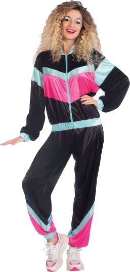 Riethmüller 80-talls Svart Grilldress Kostyme Small 9908667