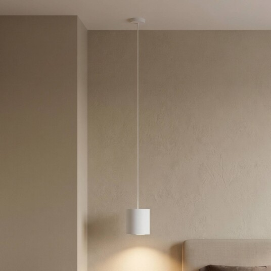 Euluna Pendellampe Point Duo Nowodvorski Lighting dimbar Hvit / opal Stue / spisestue Metall Moderne
