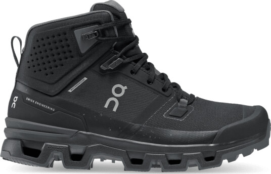On Women's Cloudrock 2 Waterproof 40.5, Black/Eclipse