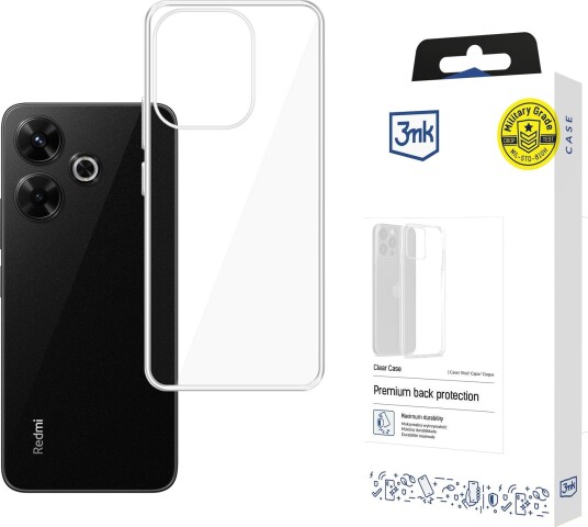 3mk Clear Case for Xiaomi Redmi 13 4G / 5G Gjennomsiktig