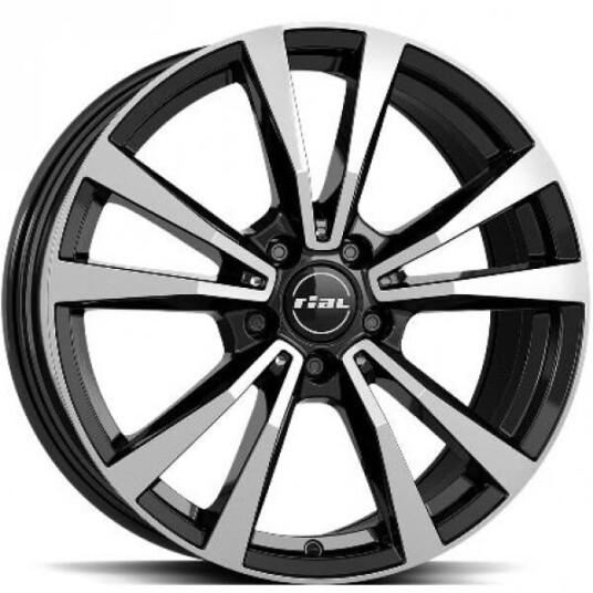 Rial M12 Diam Black Pol 7.5x18 5x112 ET44 B66.6 Rial M12 Diam Black Pol 7.5x18 5x112 ET44 B66.6
