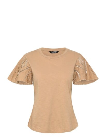 Lauren Ralph Lauren Indie Ctn Slub Jrsy Knt Pullover Beige XL