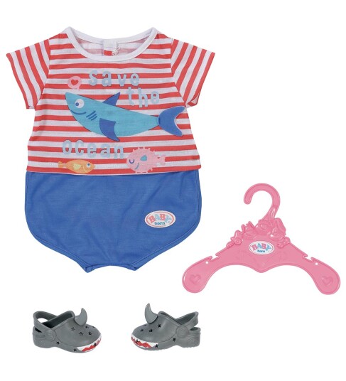 Baby Born Bath Pyjamas wShoes Blå 43cm