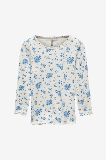 Kids Only Topp kmgEvig L/S Rib Top O neck Hvit