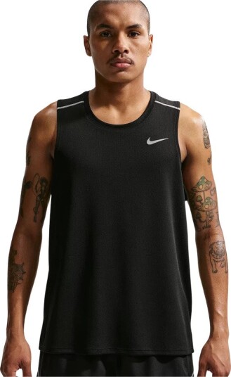 Nike M Nk Df Miler Tank Top Black L Nike M Nk Df Miler Tank Top Black L