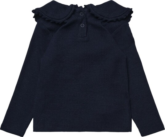 Mango Cotton Baby Collar T Shirt NAVY 116