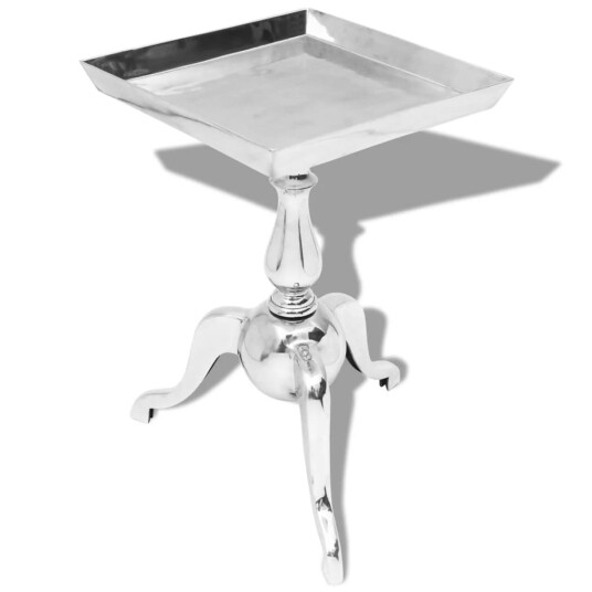 Firkantede Sidebord Aluminum Sølv 8718475999461