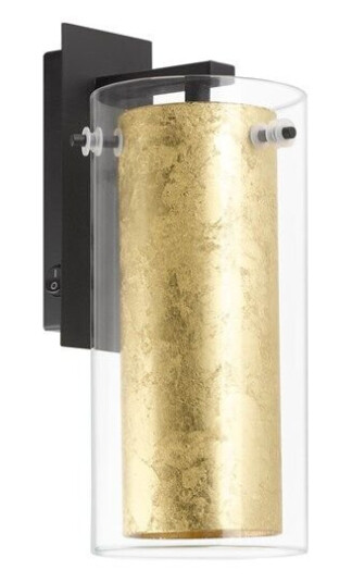 EGLO PINTO GOLD wall light clear gold