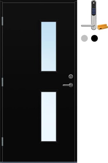 Ytterdør Bygg1 Stange med Yale Doorman Classic Home