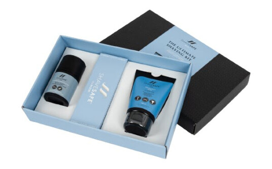 ShaveSafe Man The Ultimate Shaving Kit Gift Set 50 ml + 100 ml + 1 stk Gaveeske