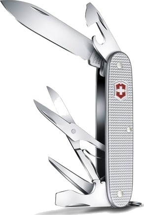 Victorinox Pioneer X Multiverktøyskniv Sølv Klappkniv Uten Lås 9 Funksjoner Victorinox Pioneer X Multiverktøyskniv Sølv Klappkniv Uten Lås 9 Funksjoner