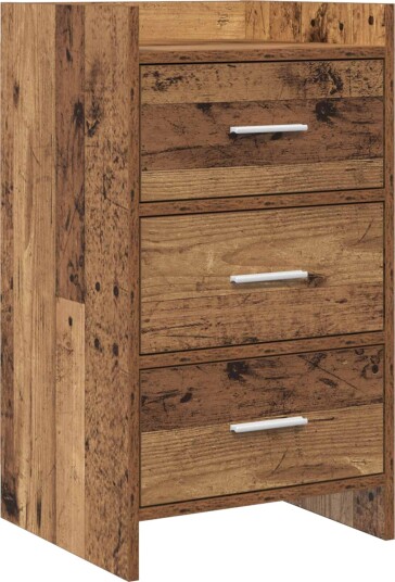Nattbord Gammelt tre 40 x 36 x 70 cm Konstruert tre