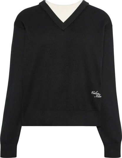 Calvin Klein Jeans Bilayer Ls Top Black XL