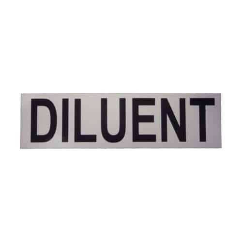 Diluent klistremerke