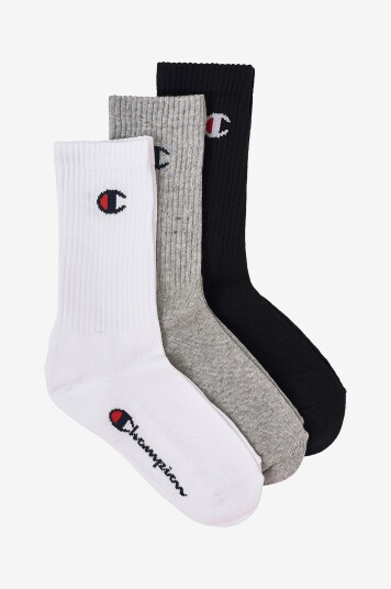 Champion Sokker Crew Socks 3 pakning Grå