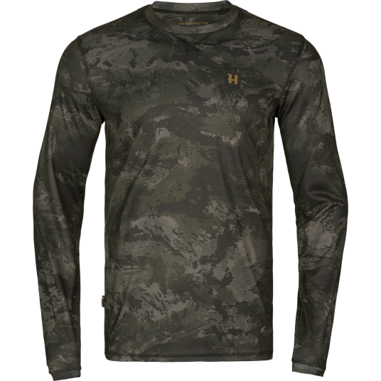 Härkila Men"s Noctyx Camo LS T-Shirt Axis Msp Black Axis Msp®Black XL