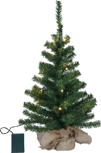 6 stk Star Trading Toppy kunstig juletre med lys 60 cm