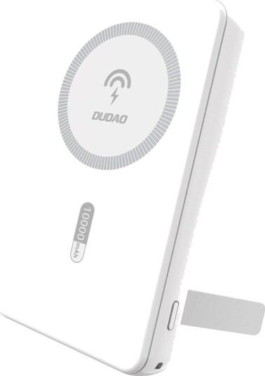 Dudao K14s+ 10000mAh 20W Trådløs Powerbank med USB-C, USB-A og MagSafe - Hvit Dudao K14s+ 10000mAh 20W Trådløs Powerbank med USB-C, USB-A og MagSafe - Hvit