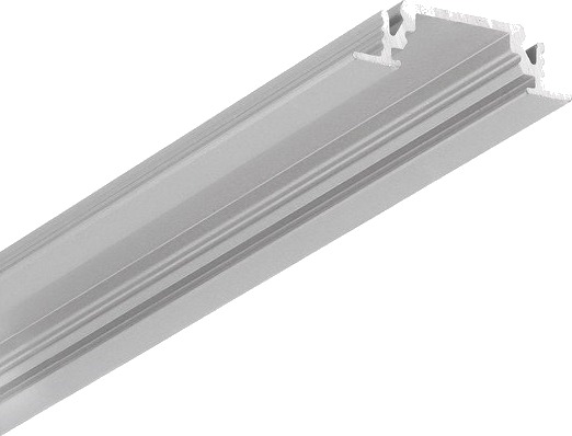 Topmet 2m aluprofil GROOVE10 BC/UX Anodisert innfelt LED skinne Topmet 2m aluprofil GROOVE10 BC/UX Anodisert innfelt LED skinne