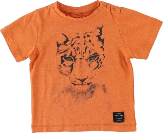 Mini A Ture T Skjorte Legolas Oransje Melert m. Leopard Mini A Ture 68 T skjorte 62
